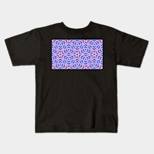 Open Blue and Purple Star Tile | Watercolor Kids T-Shirt